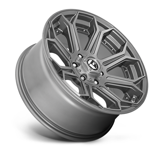 Aluminum Wheels 22X12 Siege D705 6 On 135 Brushed Gunmetal Gray Tinted Clear 87.1 Bore -44 Offset Fuel Off Road Wheels