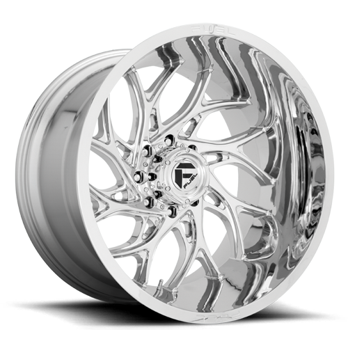 Aluminum Wheels 24X12 Runner D740 6 On 139.7 Chrome 106.1 Bore -44 Offset Fuel Off Road Wheels