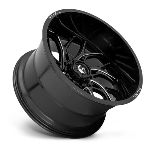 Aluminum Wheels 20X9 Runner D741 5 On 139.7 Gloss Black Milled 78 Bore 1 Offset Fuel Off Road Wheels