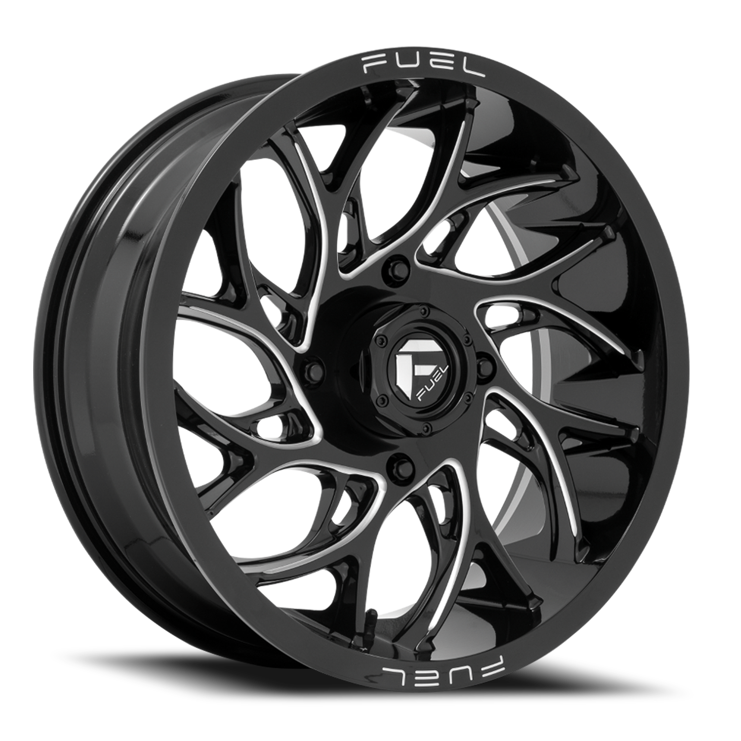 Aluminum Wheels 22X7 Runner UTV D741 4 On 156 Gloss Black Milled 132 Bore 13 Offset Fuel Off Road Wheels