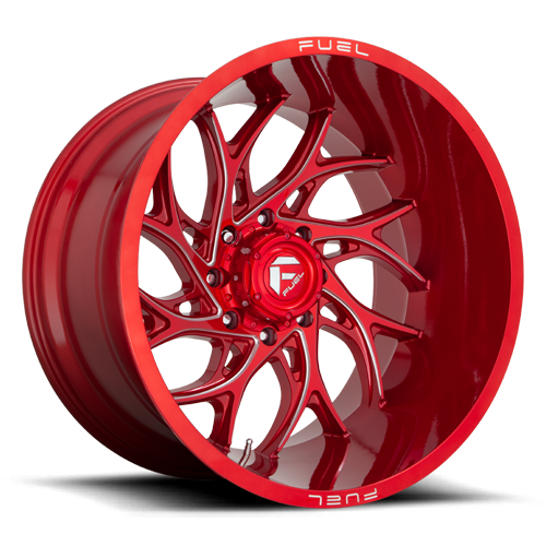 Aluminum Wheels 26X14 Runner D742 6 On 139.7 Candy Red Milled 106.1 Bore -75 Offset Fuel Off Road Wheels