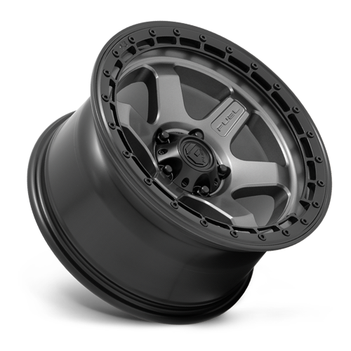 Aluminum Wheels 18X9 Block D752 5 On 127 Gunmetal Gray/Black Ring 71.5 Bore 20 Offset 6 Spoke Fuel Off Road Wheels