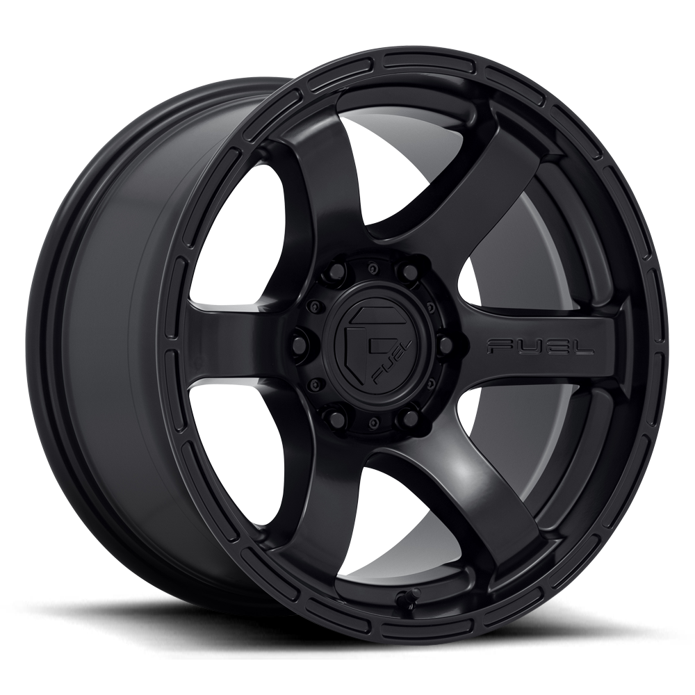 Aluminum Wheels 17X9 Rush D766 6 On 114.3 Satin Black 66.06 Bore 1 Offset Fuel Off Road Wheels