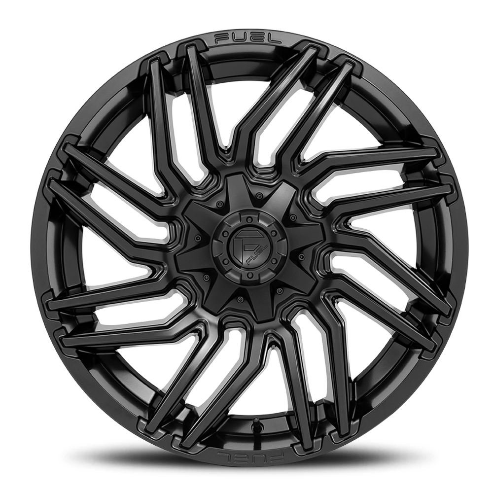 Aluminum Wheels 20X9 Typhoon D775 6 On 114.3/6 On 139.7 Matte Black 78.1 Bore 1 Offset Fuel Off Road Wheels