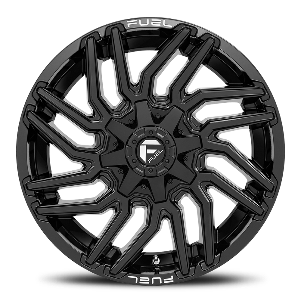 Aluminum Wheels 20X9 Typhoon D776 8 On 180 Gloss Black 124.3 Bore 1 Offset Fuel Off Road Wheels