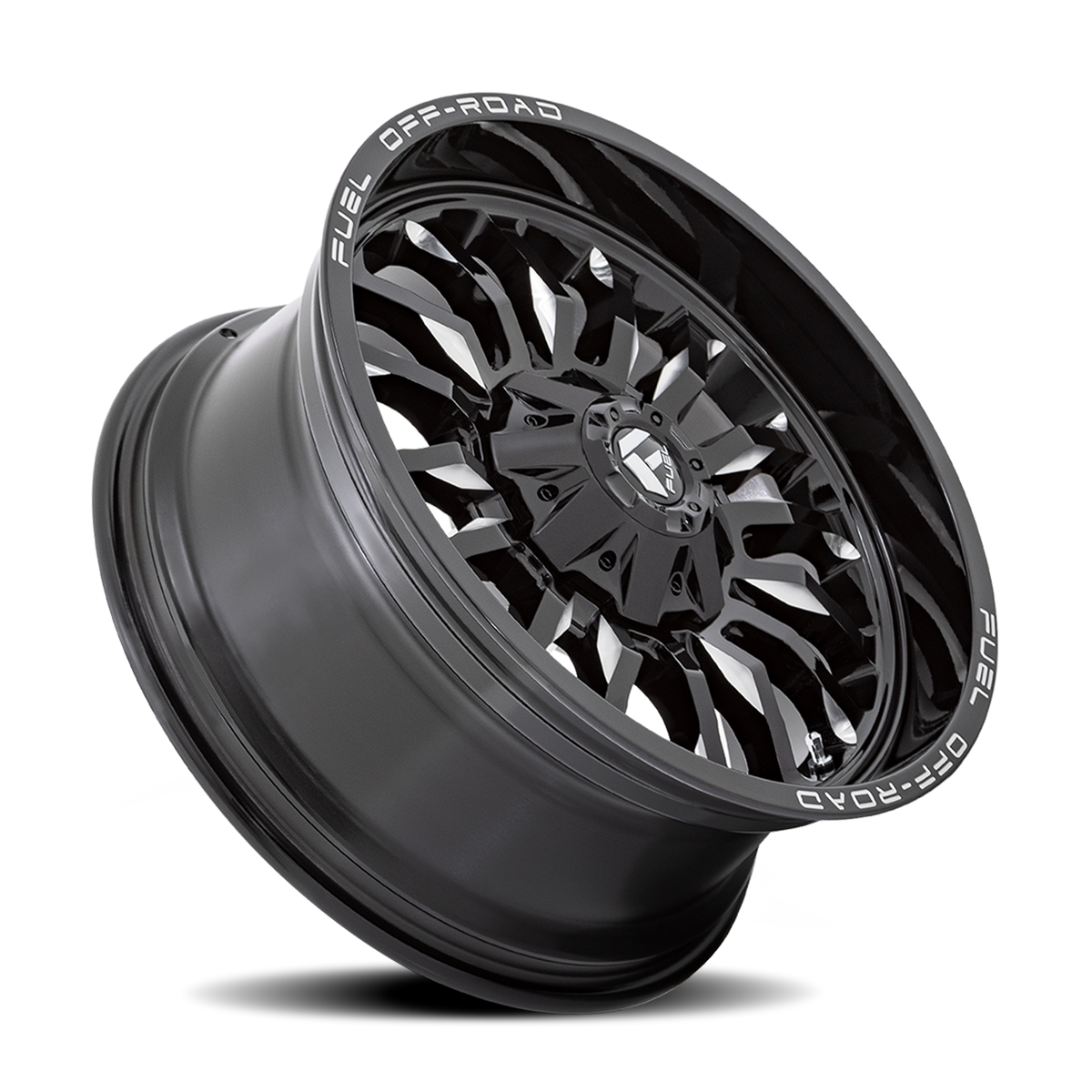 Aluminum Wheels 20X10 Arc D795 8 On 165.1 Gloss Black Milled 125.1 Bore -18 Offset Fuel Off Road Wheels