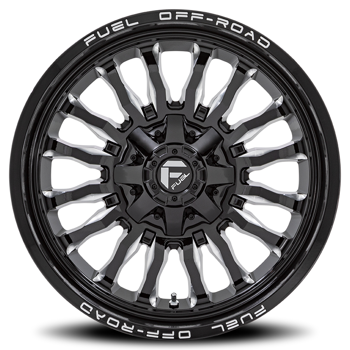Aluminum Wheels 20X10 Arc D795 8 On 165.1 Gloss Black Milled 125.1 Bore -18 Offset Fuel Off Road Wheels
