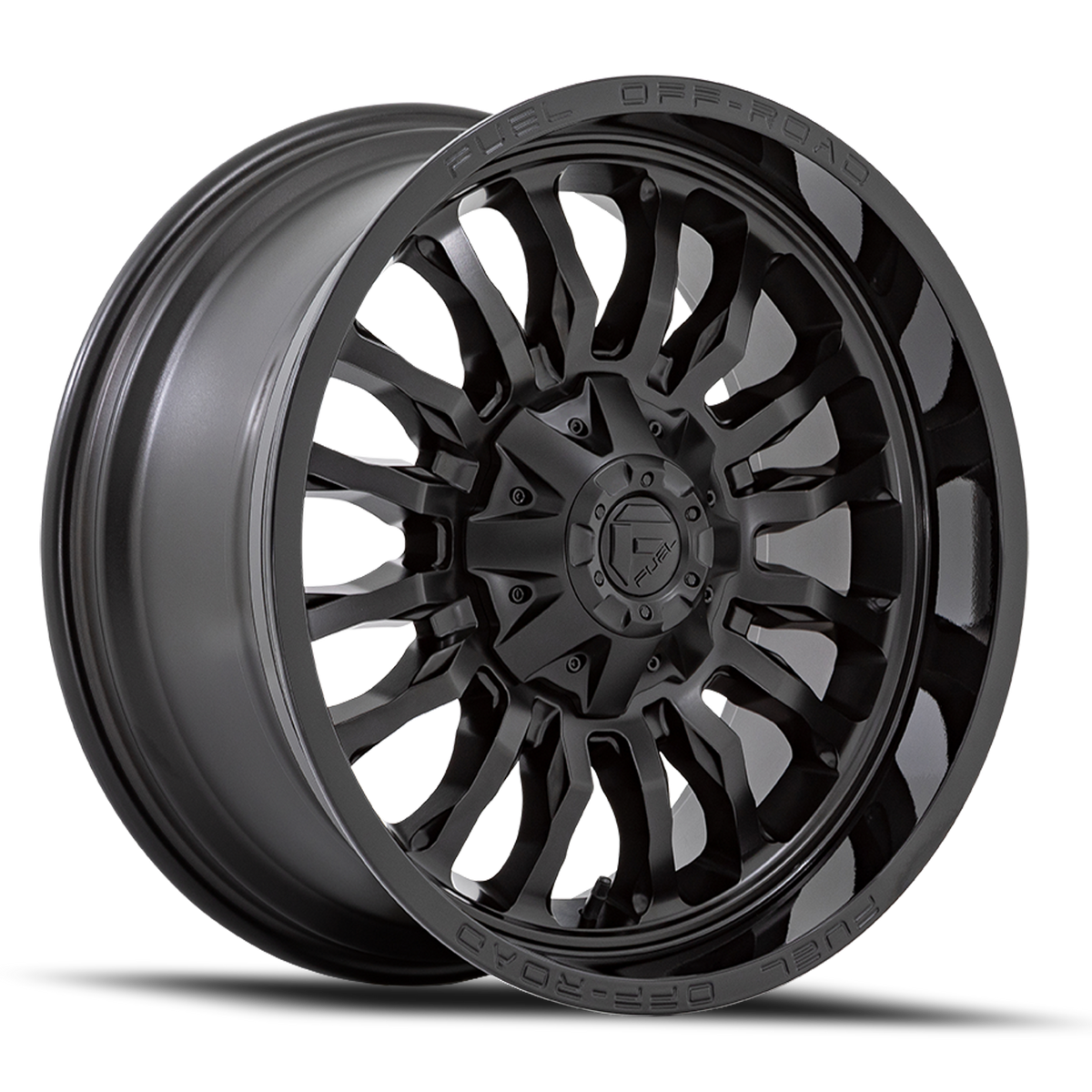 Aluminum Wheels 22X10 Arc D796 8 On 170 Matte Black W/ Gloss Black Lip 125.1 Bore -18 Offset Fuel Off Road Wheels