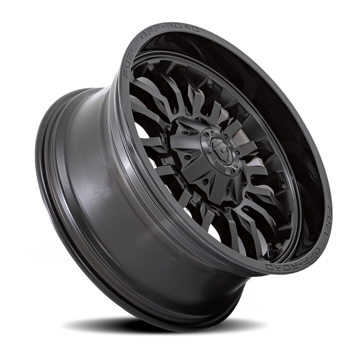 Aluminum Wheels 22X10 Arc D796 8 On 170 Matte Black W/ Gloss Black Lip 125.1 Bore -18 Offset Fuel Off Road Wheels