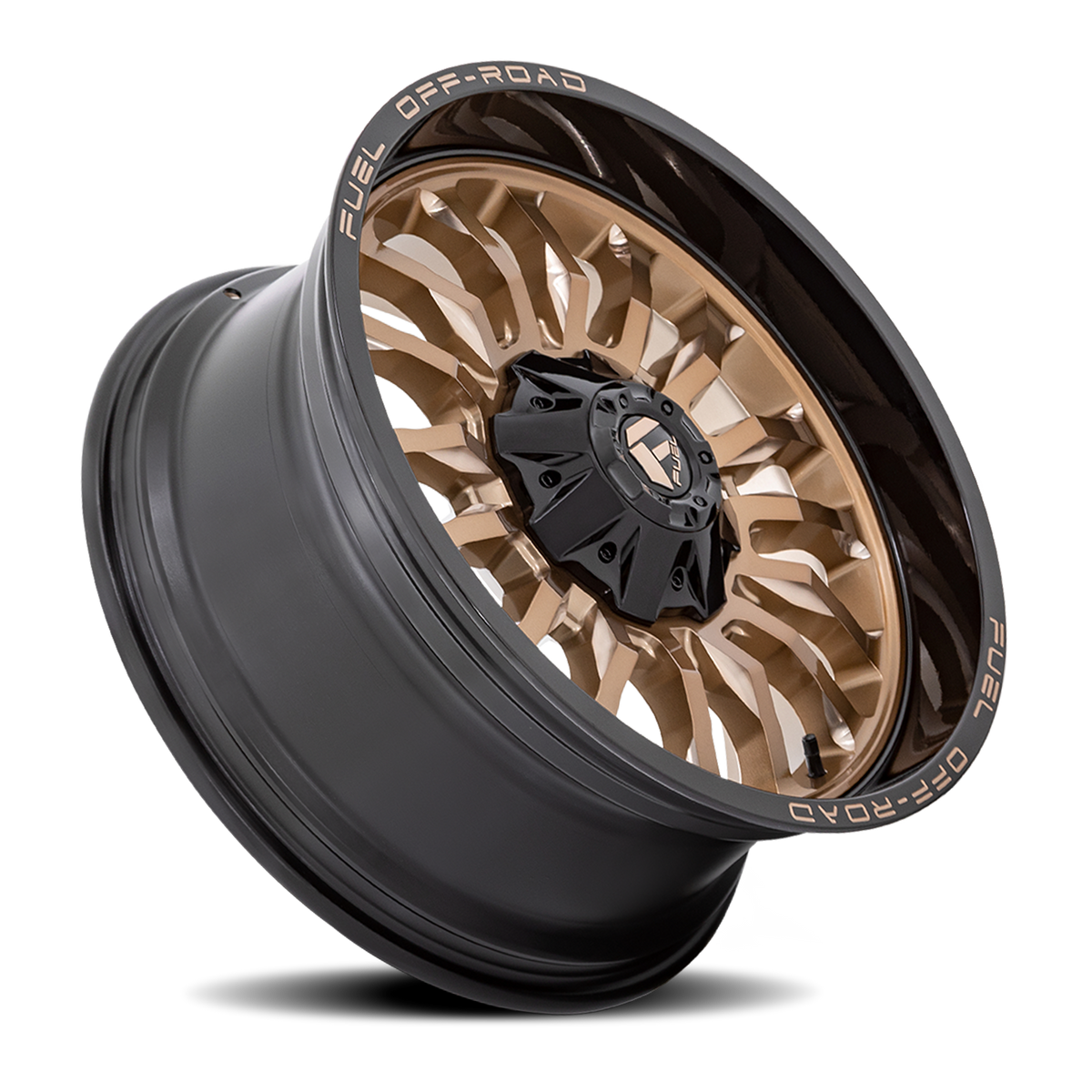 Aluminum Wheels 20X9 Arc D797 8 On 165.1 Platinum Bronze/Black Lip 125.1 Bore 1 Offset Fuel Off Road Wheels
