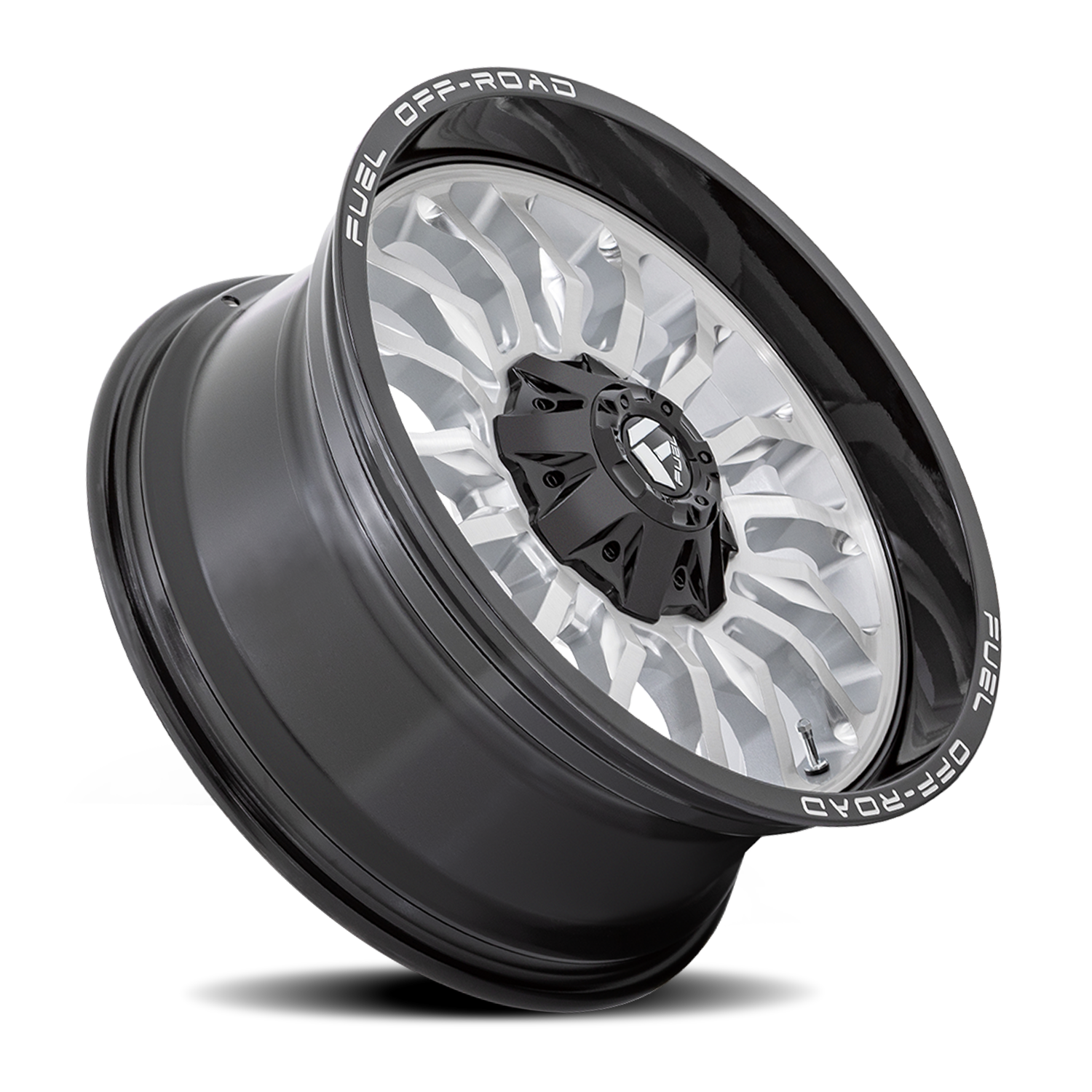 Aluminum Wheels 20X9 Arc D798 8 On 170 Silver/Brushed Face-Milled Black Lip 125.1 Bore 1 Offset Fuel Off Road Wheels