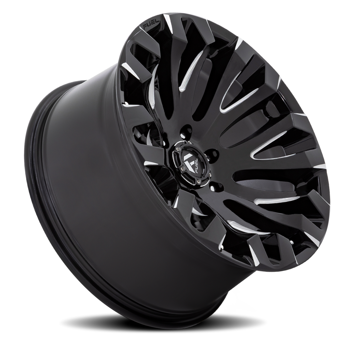 Aluminum Wheels 18X9 Quake D828 5 On 127 Gloss Black Milled 71.5 Bore 1 Offset Fuel Off Road Wheels
