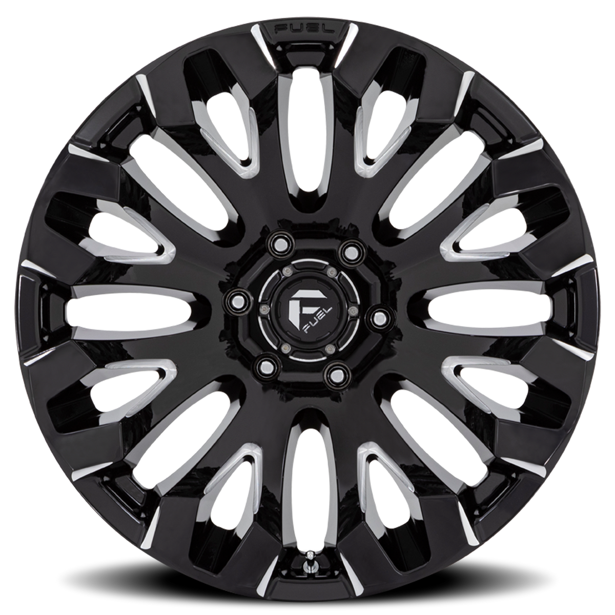 Aluminum Wheels 20X10 Quake D828 6 On 135 Gloss Black Milled 87.1 Bore -18 Offset Fuel Off Road Wheels