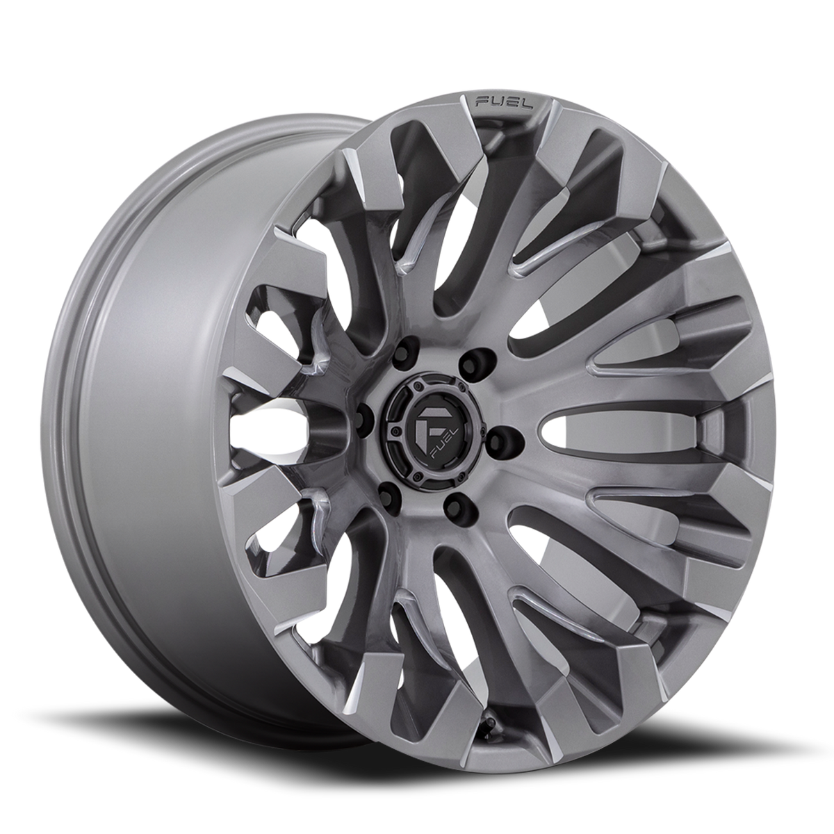 Aluminum Wheels 20X10 Quake D830 6 On 139.7 Platinum Gray 106.1 Bore -18 Offset Fuel Off Road Wheels