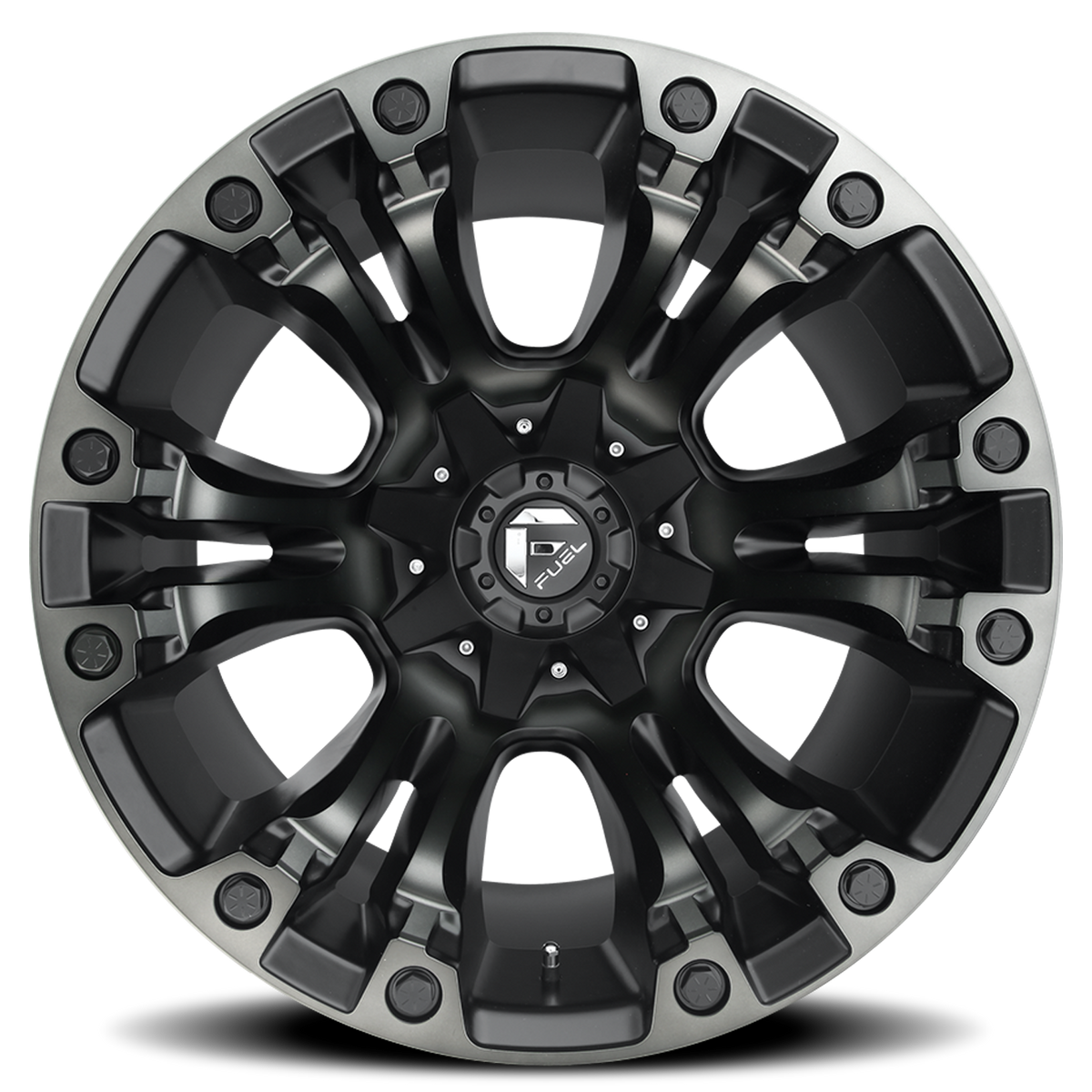 Aluminum Wheels 18X9 Vapor D851 5 On 114.3/5 On 127 Matte Black Gray Tint 78.1 Bore 1 Offset Fuel Off Road Wheels
