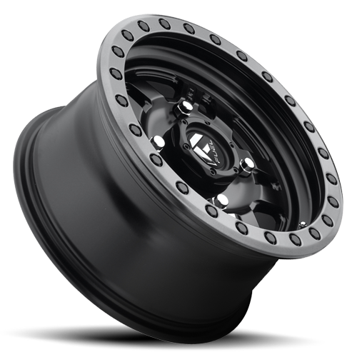 Aluminum Wheels 14X7 Anza UTV D917 4 On 156 Matte Black Beadlock 132 Bore 38 Offset 5 Spoke Fuel Off Road Wheels