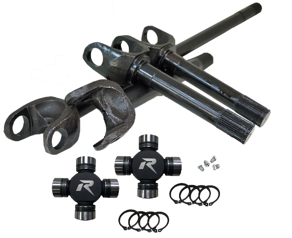 1978-79 Ford Dana 60 4340 Chromoly Discovery Series Front Axle Kit, 35 Spline, HD U-Joints Revolution Gear
