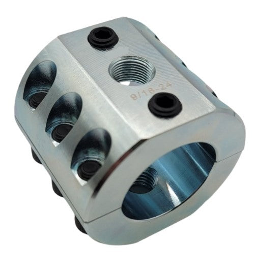 DC2.0-Z - Steering Stabilizer Clamp Silver Zinc, 2" ID, Universal