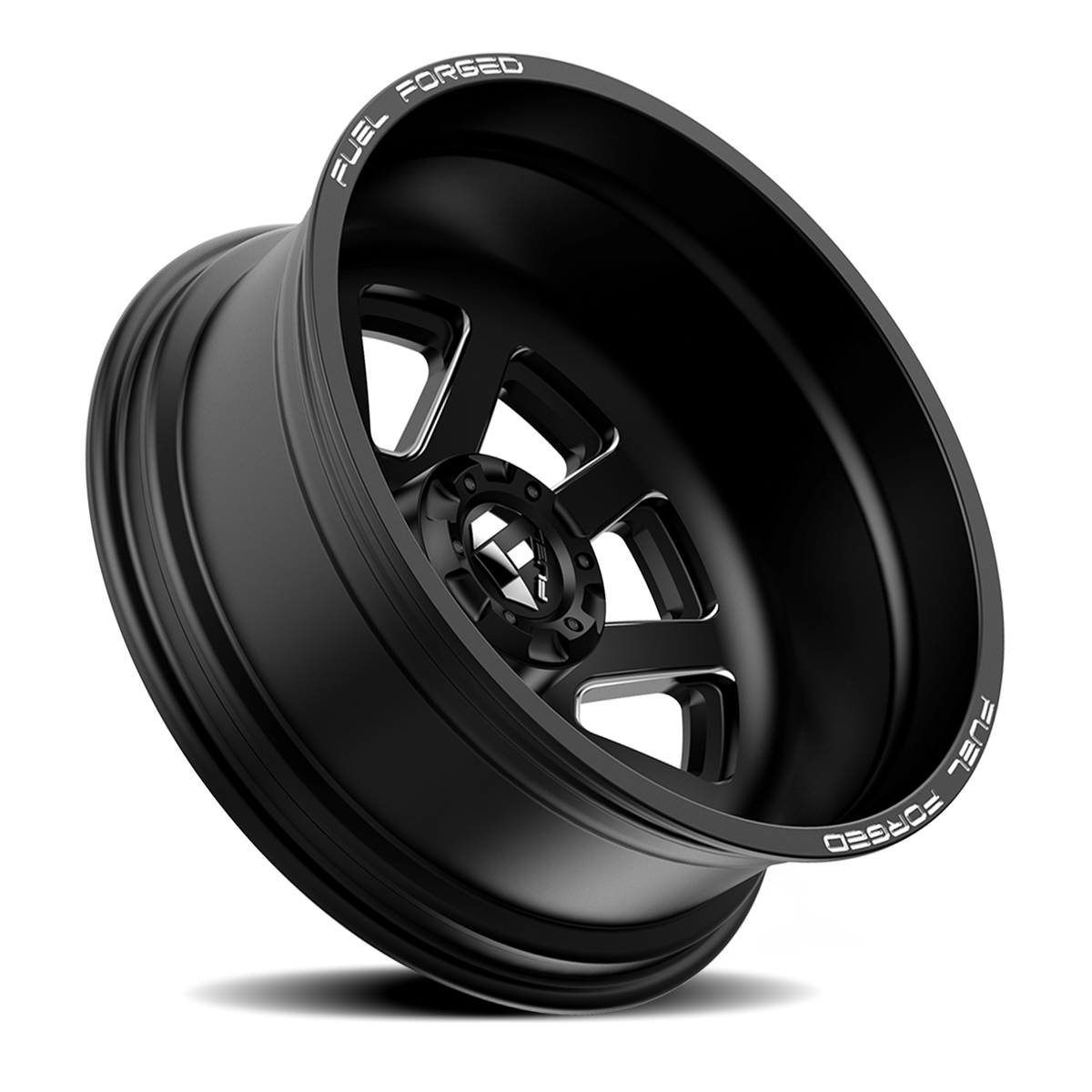 Dually Wheels 24X8.25 FF09D Dually DE09 BK 8 On 165.1 Matte Black Milled 121.7 Bore -265 Offset Outer Dually Fuel Off Road Wheels