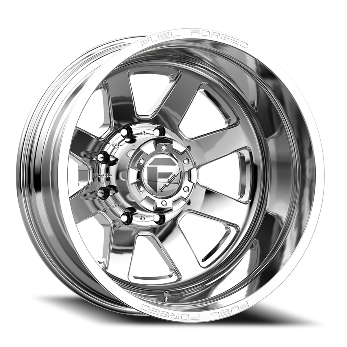 Dually Wheels 22X8.5 FF09D Dually DE09 PO 8 On 200 Polished 142.2 Bore -202 Offset Outer Dually Fuel Off Road Wheels
