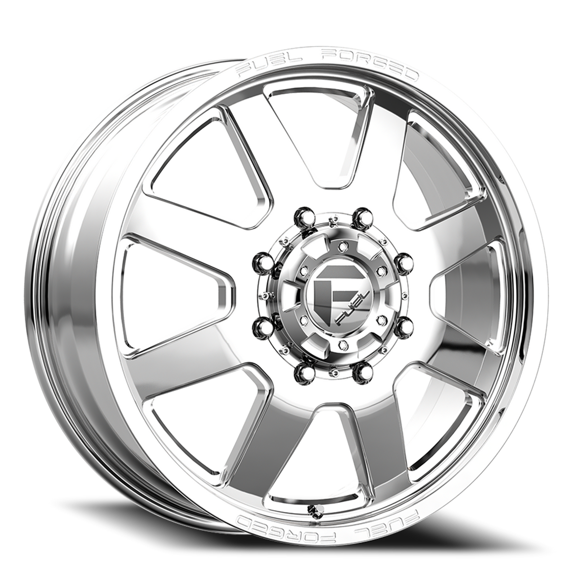 Dually Wheels 24X8.25 FF09D Dually DE09 PO 8 On 165.1 Polished 121.7 Bore 105 Offset Front Dually Fuel Off Road Wheels