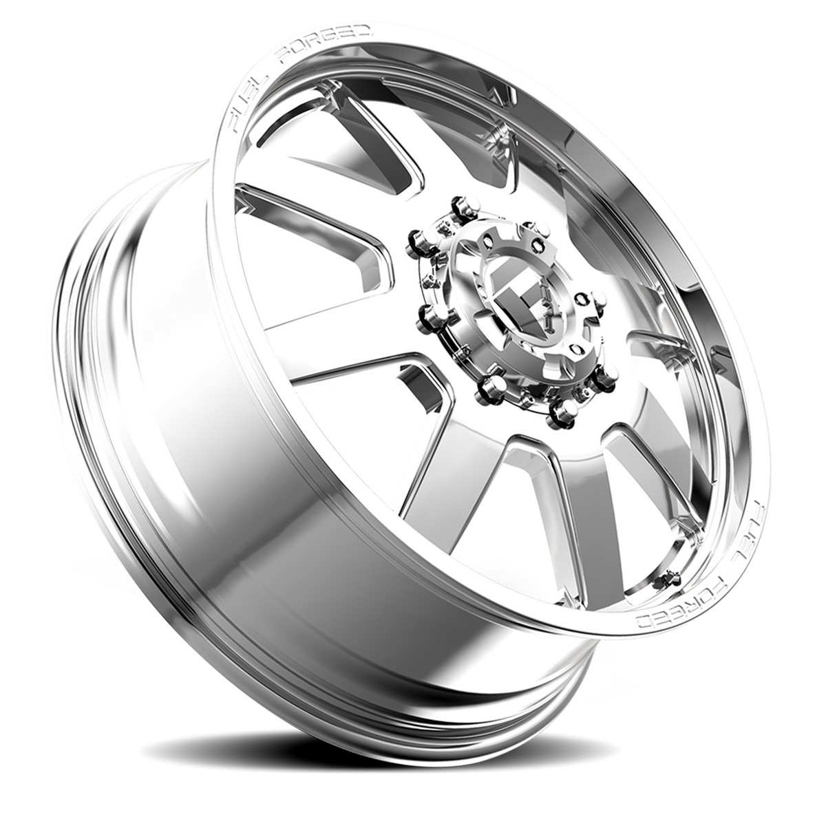 Dually Wheels 24X8.25 FF09D Dually DE09 PO 8 On 210 Polished 154.3 Bore 105 Offset Front Dually Fuel Off Road Wheels