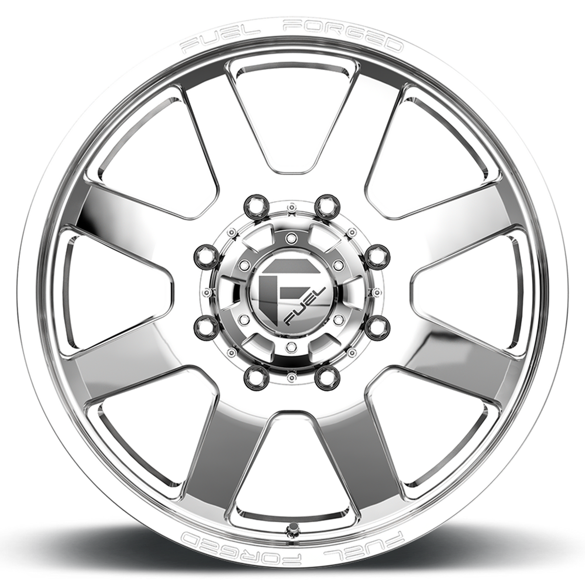 Dually Wheels 24X8.25 FF09D Dually DE09 PO 8 On 210 Polished 154.3 Bore 105 Offset Front Dually Fuel Off Road Wheels