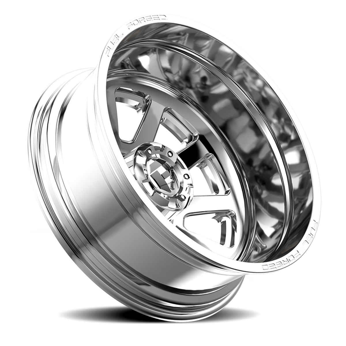 Dually Wheels 24X8.25 FF09D Dually DE09 PO 10 On 225 Polished 170.1 Bore -200 Offset Outer Dually Fuel Off Road Wheels
