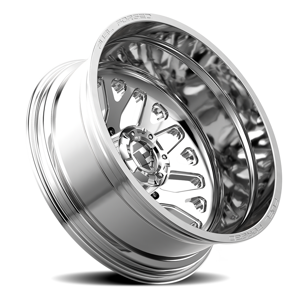 Dually Wheels 20X8.25 FF19D Dually DE19 PO 8 On 210 Polished 154.3 Bore -221 Offset Outer Dually Fuel Off Road Wheels