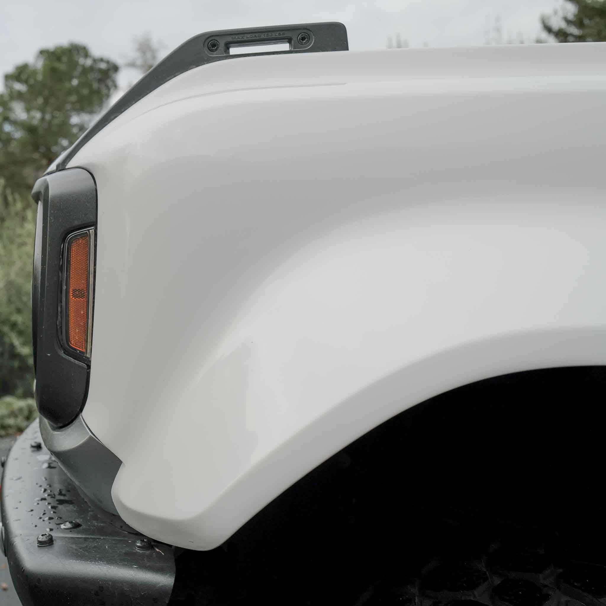 2022-2025 Ford Bronco Raptor fenders showcasing a sleek design and durable finish, ideal for offroad performance.