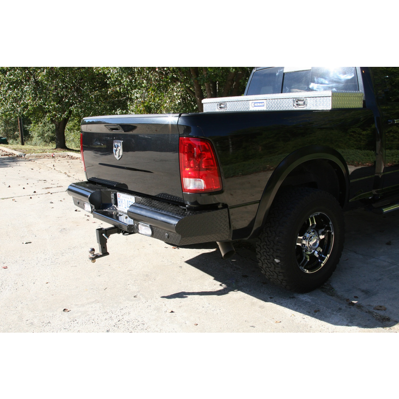 Fab Fours Black Steel Ranch Rear Bumper Model DR03-T1050-1