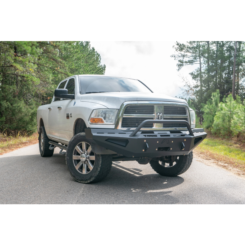 Fab Fours Red Steel Front Bumper w/ Pre Runner Guard Model DR10-RS2962-1
