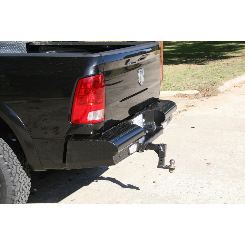 Fab Fours Black Steel Ranch Rear Bumper Model DR10-T2950-1