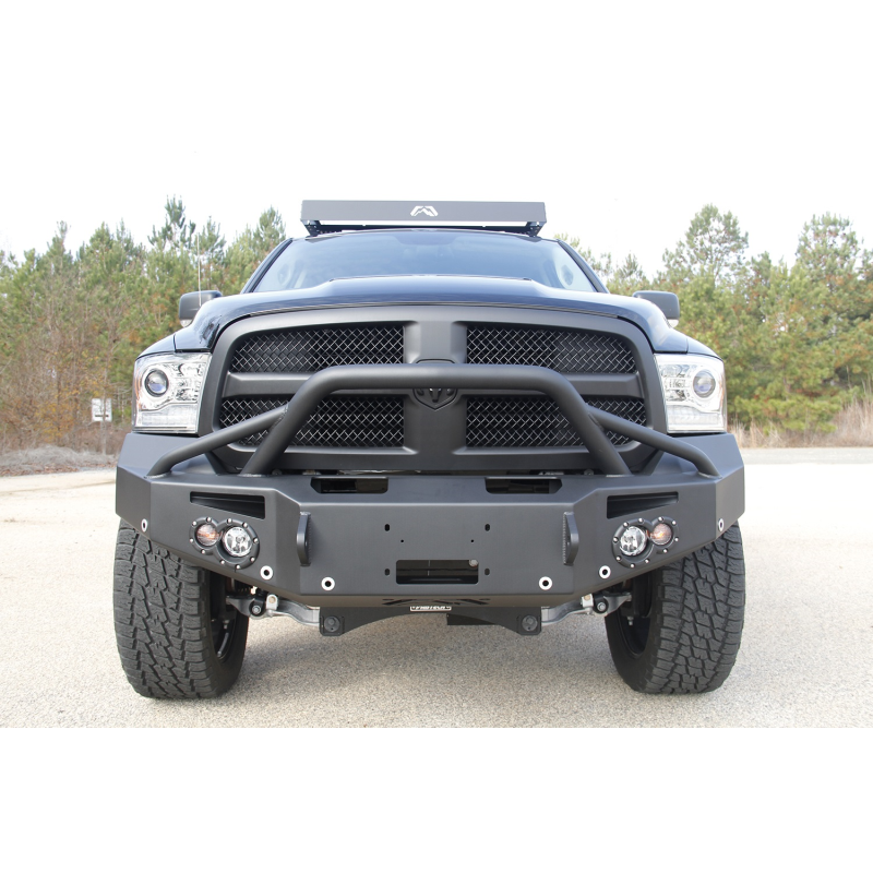 Fab Fours Premium Winch Front Bumper w/ Pre Runner Guard Model DR13-F2952-1