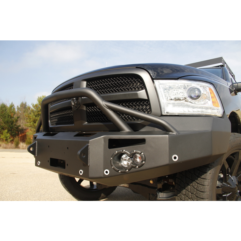 Fab Fours Premium Winch Front Bumper w/ Pre Runner Guard Model DR13-F2952-1