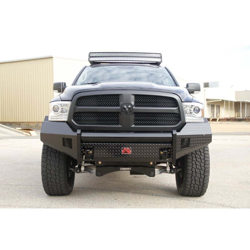Fab Fours Black Steel Front Bumper Model DR13-K2961-1