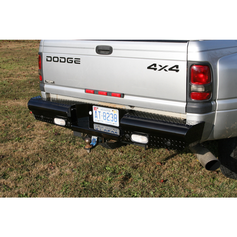 Fab Fours Black Steel Ranch Rear Bumper Model DR94-T1650-1