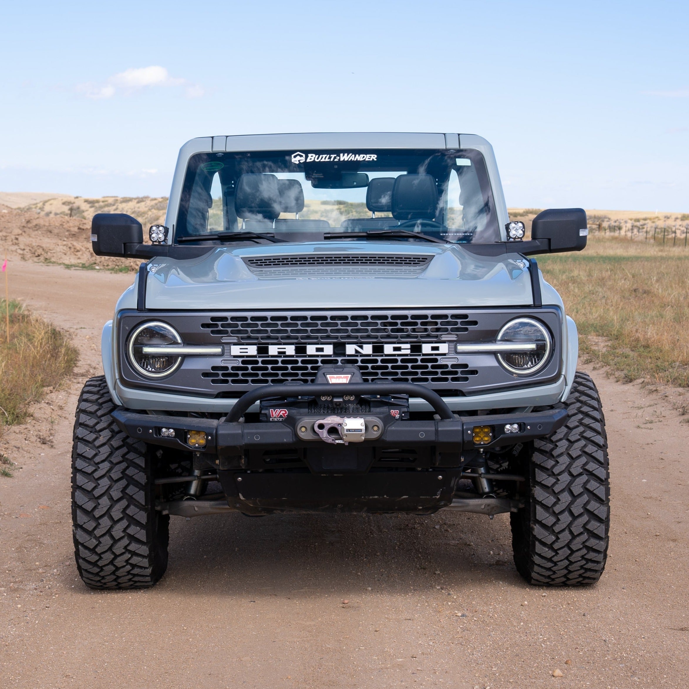 2021-2025 Ford Bronco 2-Door Rear Quarter Kit installed on a Bronco, showcasing rugged off-road design and durability.