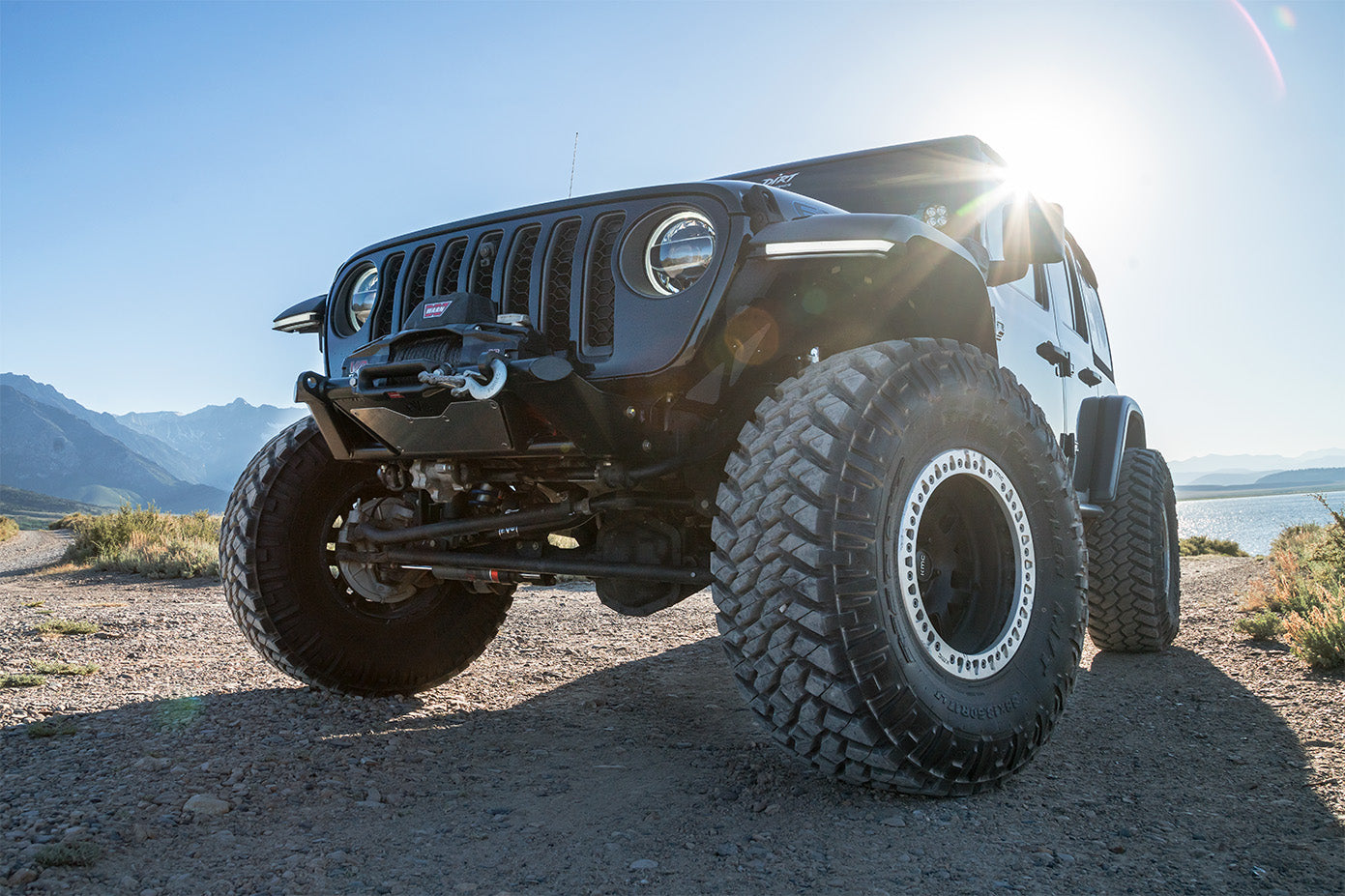 KSPEC Pre Runner Front Winch Tube Bumper JK JL JT