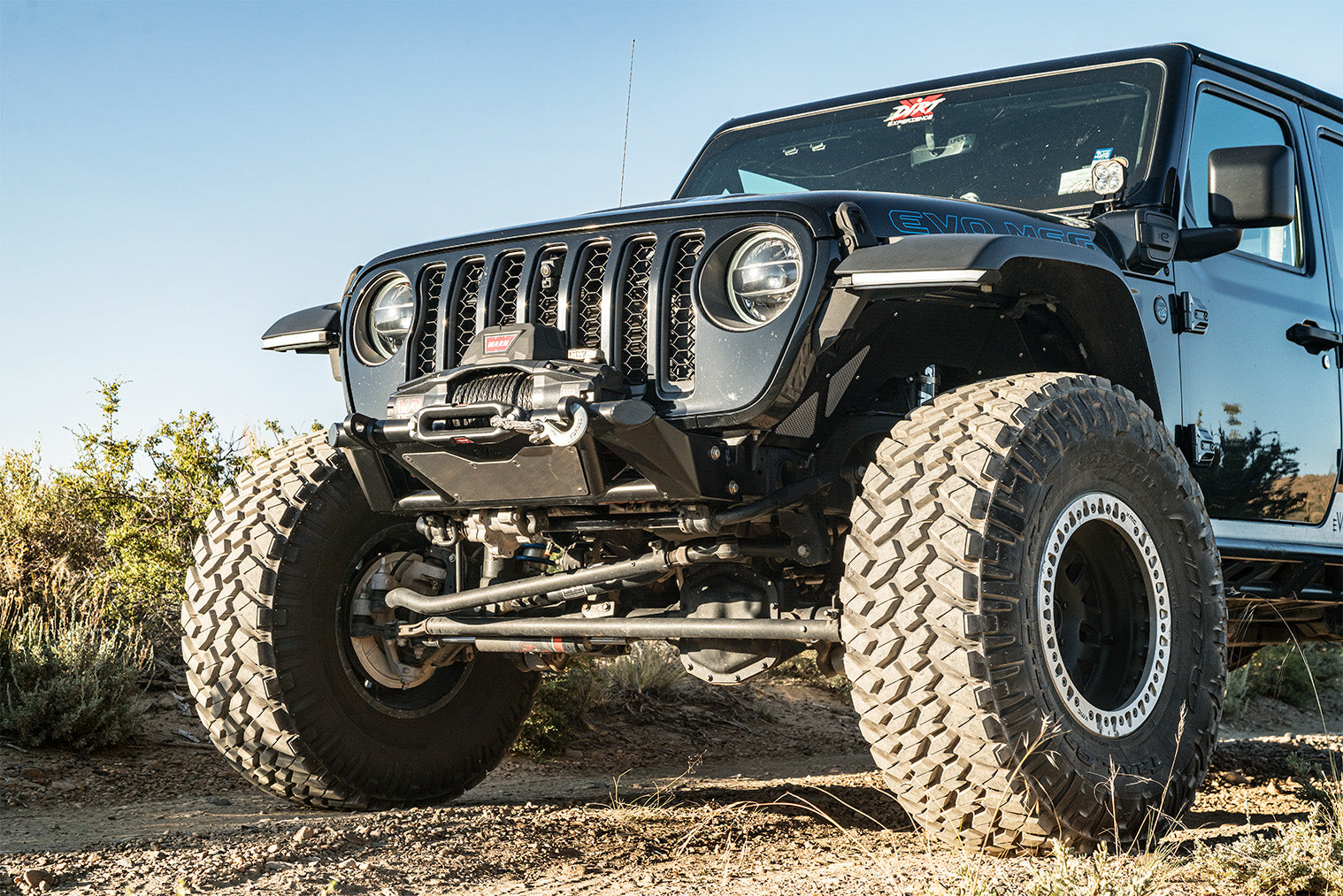 KSPEC Pre Runner Front Winch Tube Bumper JK JL JT