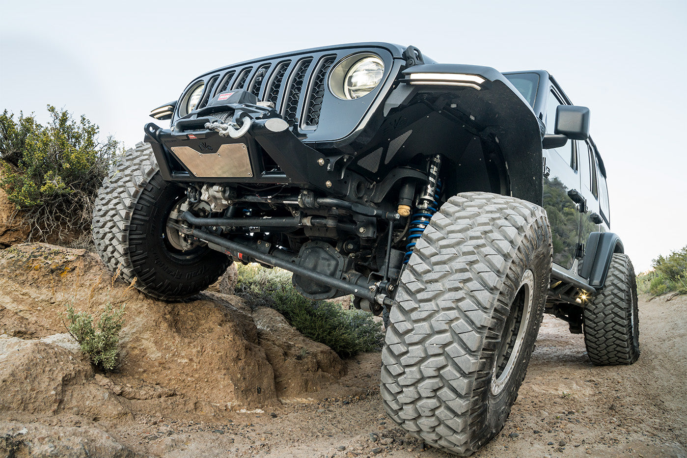 KSPEC Pre Runner Front Winch Tube Bumper JK JL JT