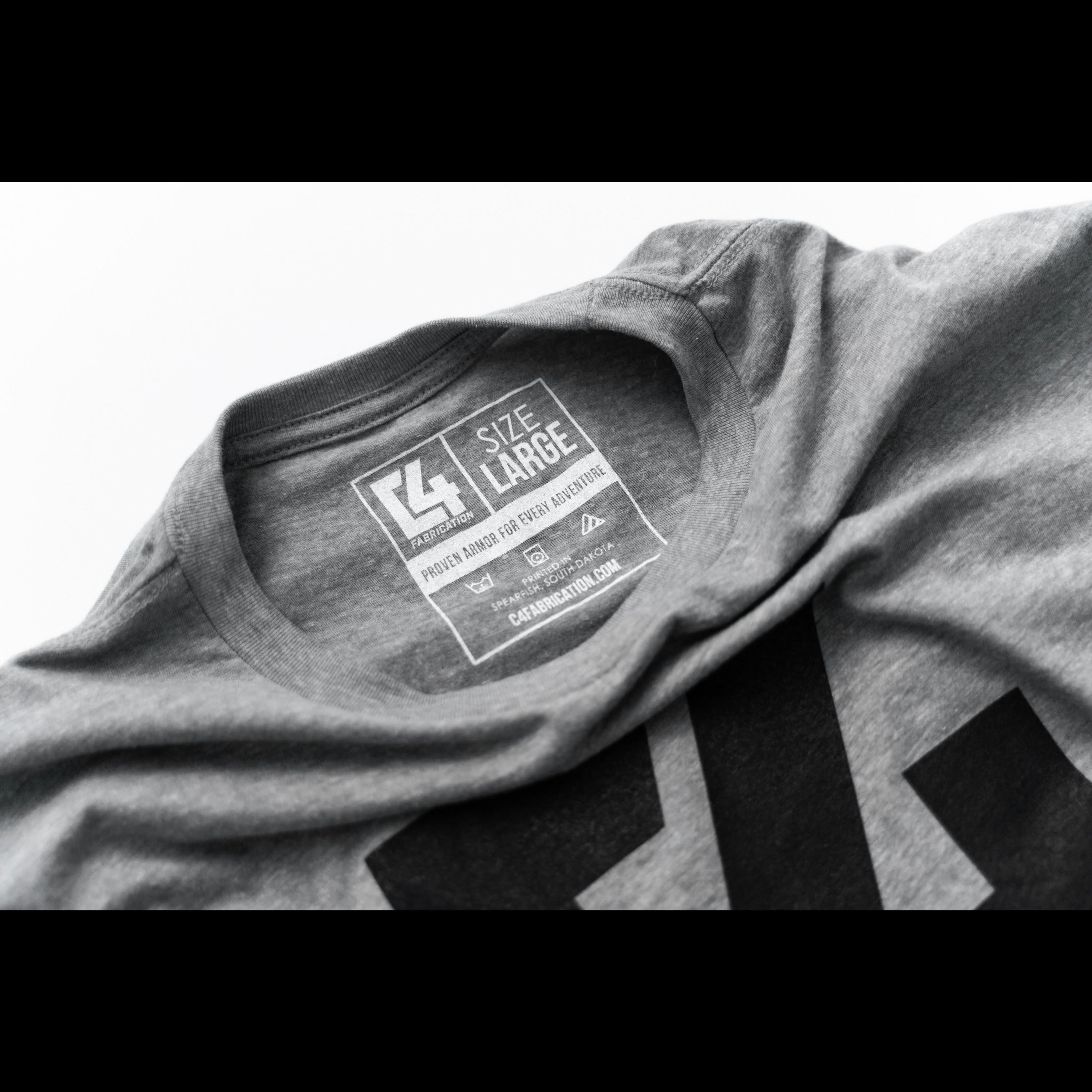 C4 Logo Heather Grey Tee