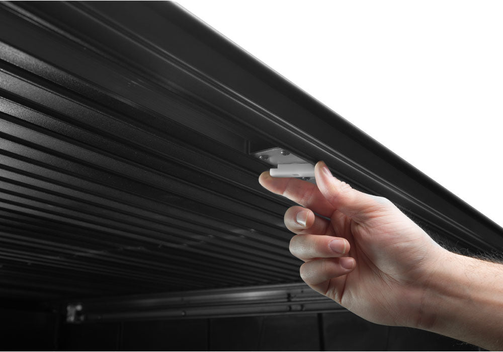 EQ Retractable Tonneau Cover 2022-2023 Toyota Tundra Regular/Double Cab 6' 7 inch Bed with Deck Rail System without Stake Pockets