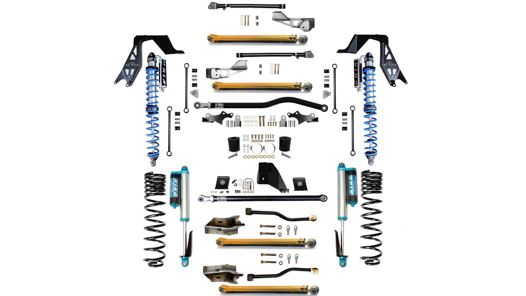 JT (GAS) 4.5 or 6.5 Inch Lift KING FUSION SUSPENSION LONG ARM LIFT KIT JEEP GLADIATOR