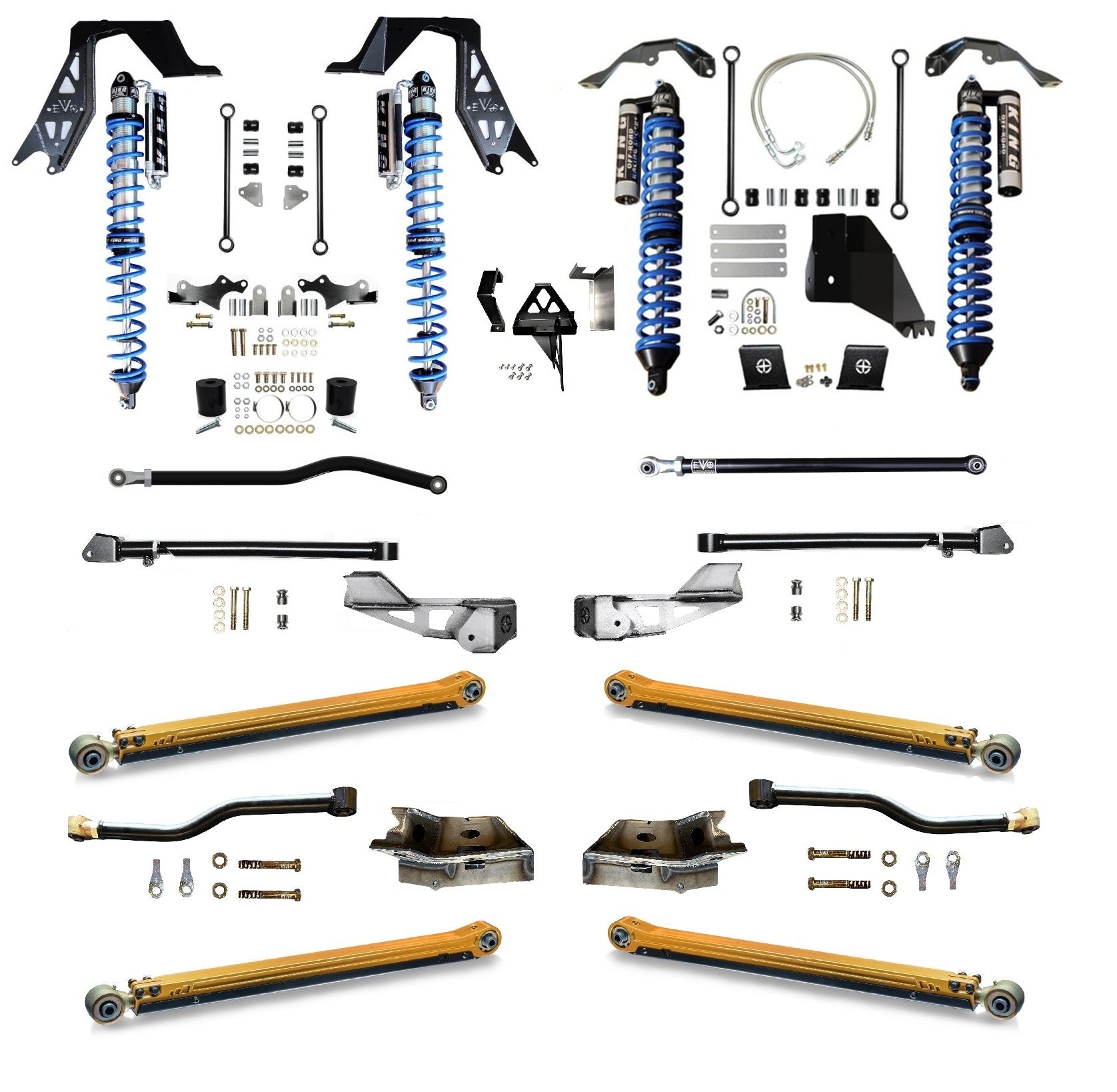 JT (Diesel) King 2.5 Inch Coilover Long Arm PRO PLUS GLADIATOR