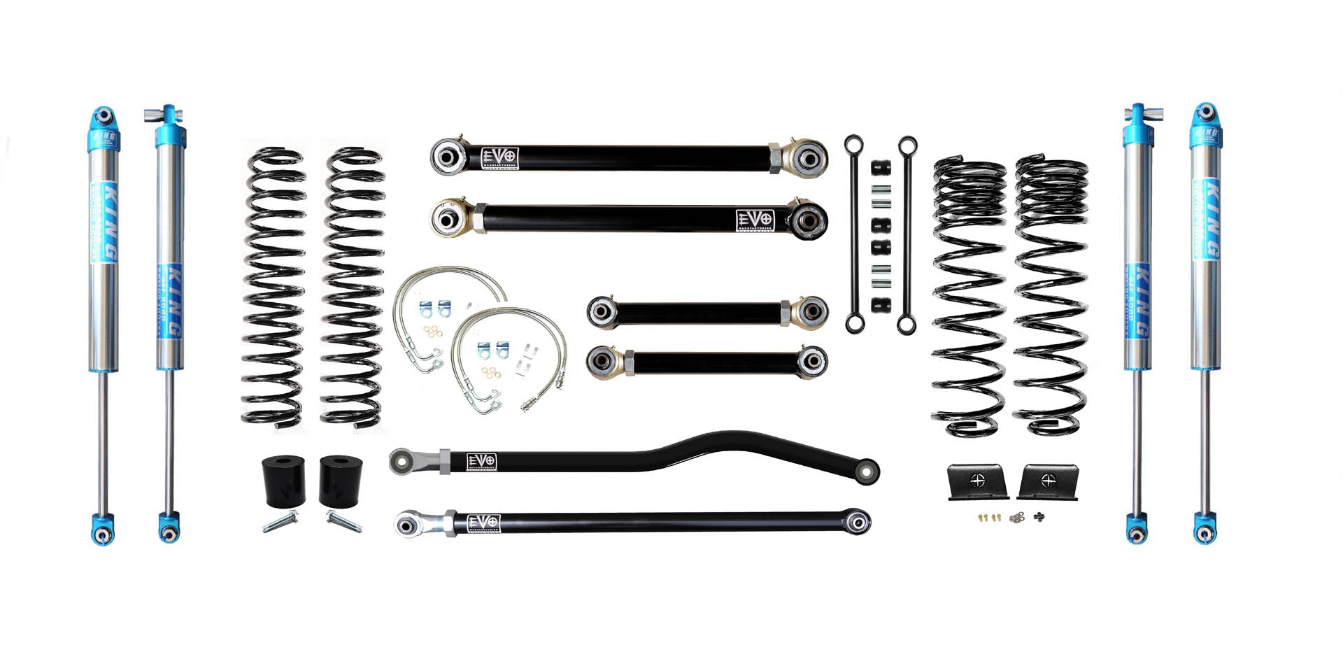 VARIANT  EVO-3060S3HDPK2  STAGE 3  King 2.0" Shocks Blue  Front / Rear Track Bars