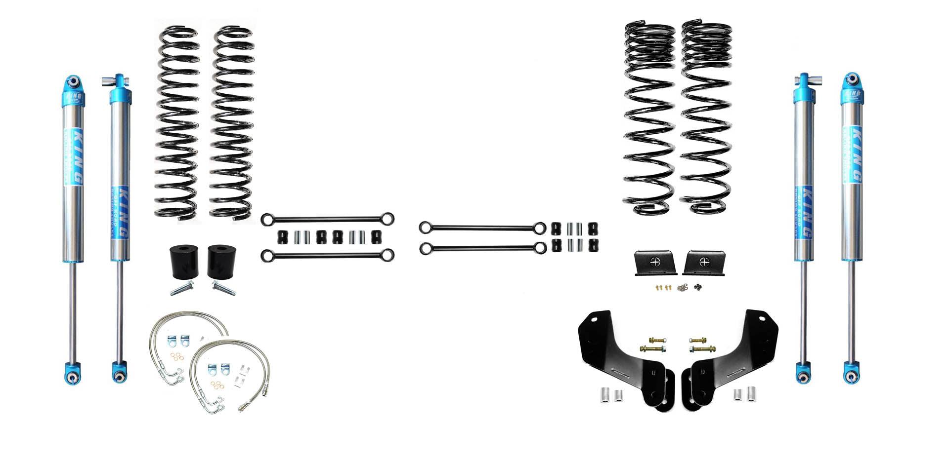 VARIANT  EVO-3061S1HDK2  STAGE 1 Overland  King 2.0" Shocks Blue  No Track Bars