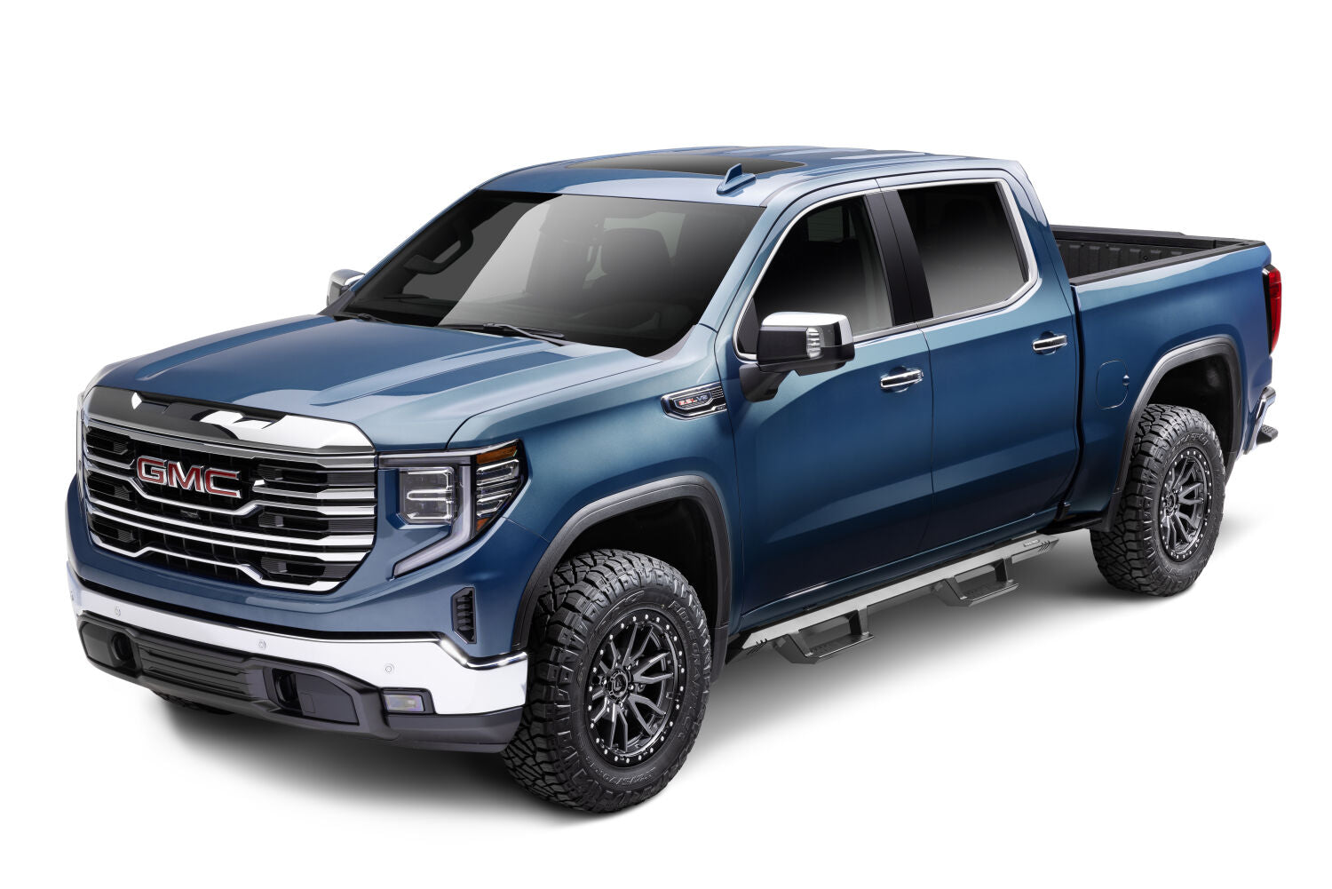 EpYx Step System Cab Length (2 Steps per Side) 2019 (New Body Style)-2025 Chevy Silverado/GMC Sierra 1500/2020-2025 2500 HD/3500 HD Crew Cab Textured Black NFab