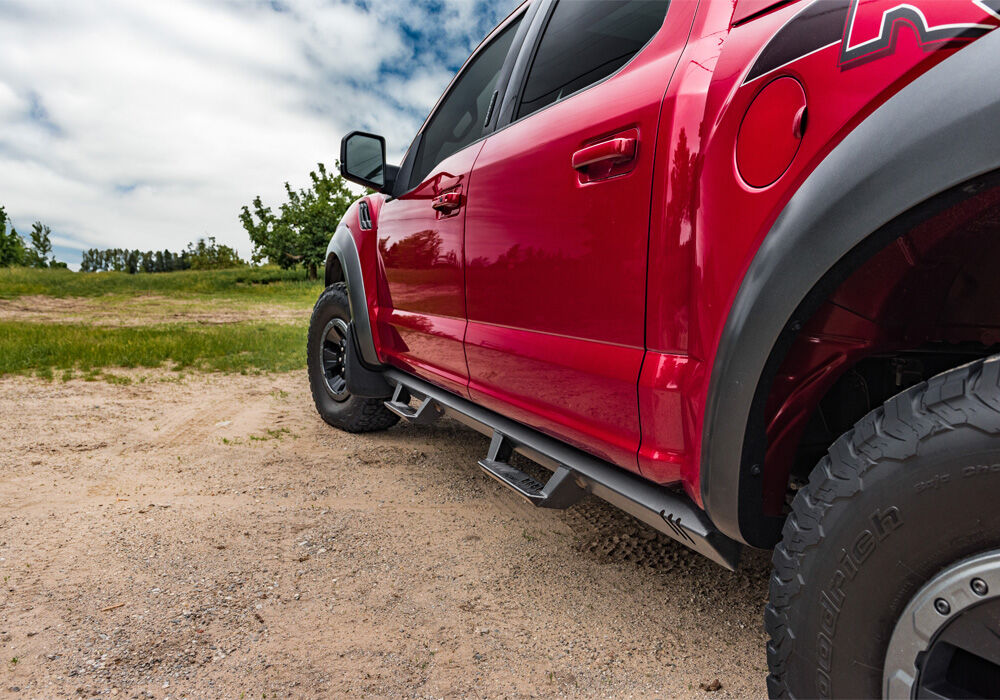 EpYx Step System Cab Length (1 Step per Side) 2007-2018 Jeep Wrangler JK 2-Door Textured Black NFab