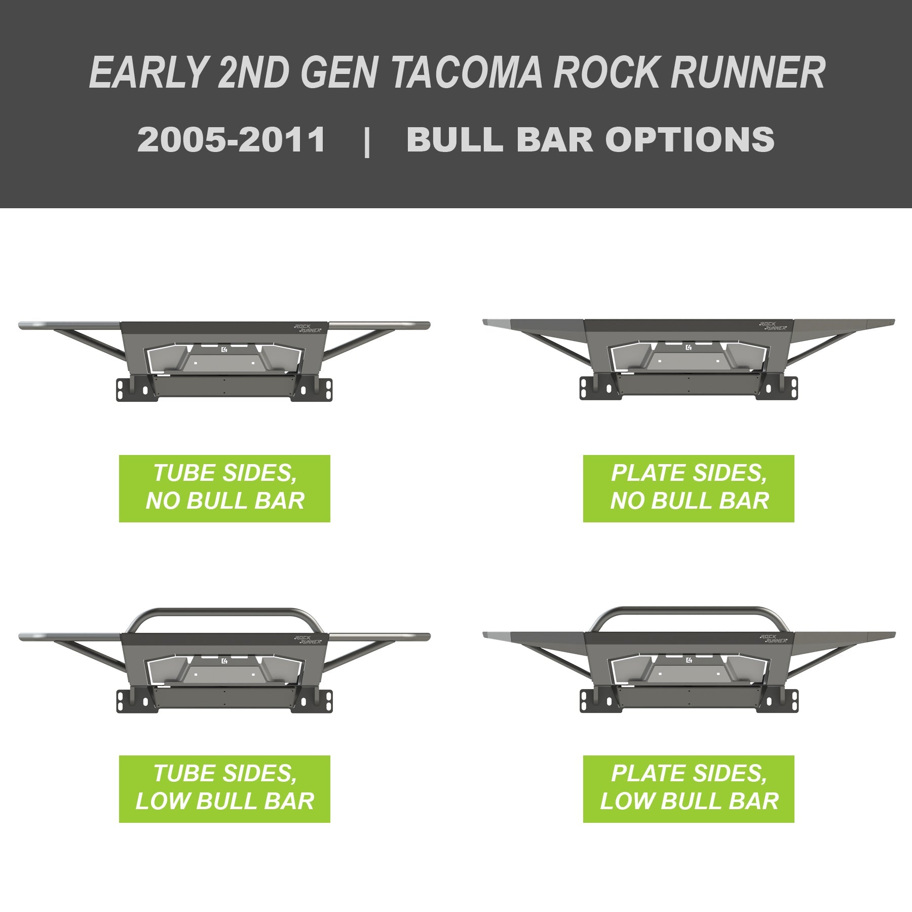 Tacoma Rock Runner Front Bumper / 2nd Gen / 2005-2015